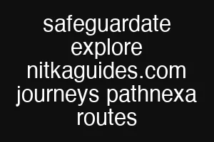 safeguardate explore nitkaguides.com journeys pathnexa routes